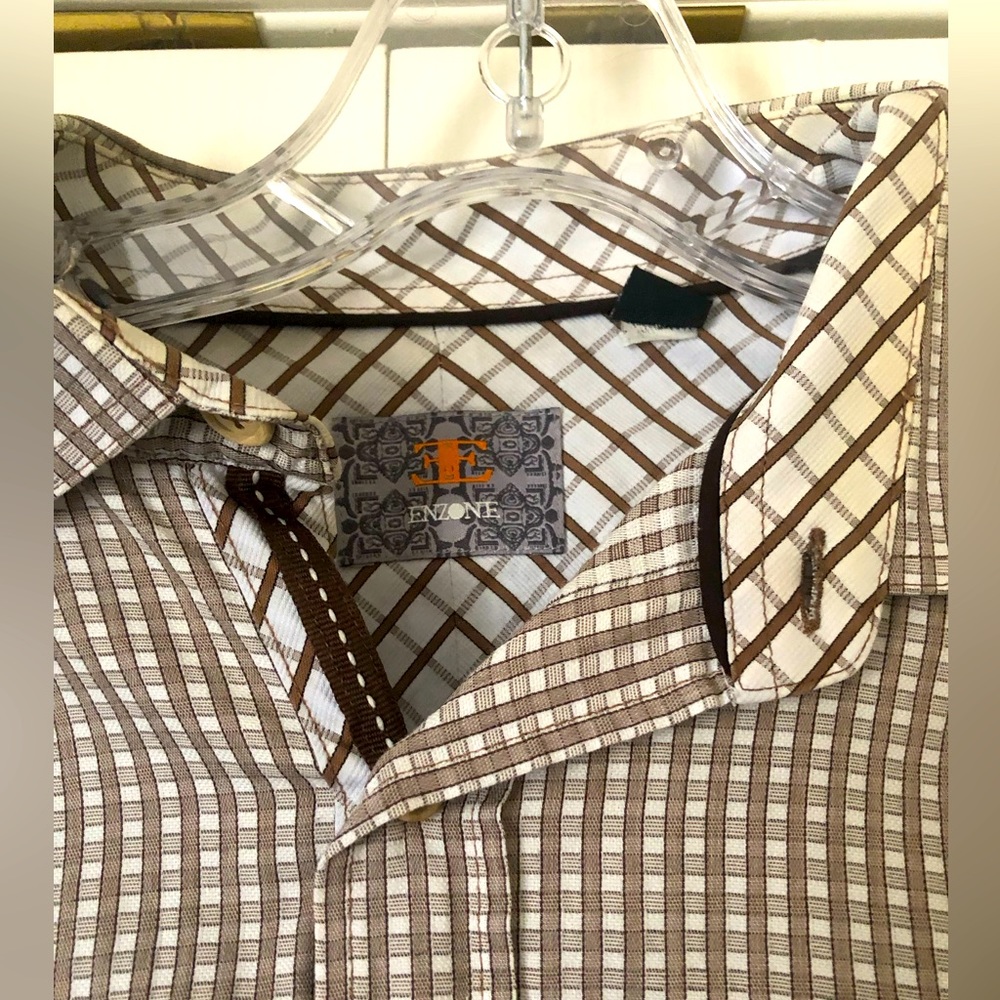 ENZONE Mens (XL) dress shirt. Long sleeve